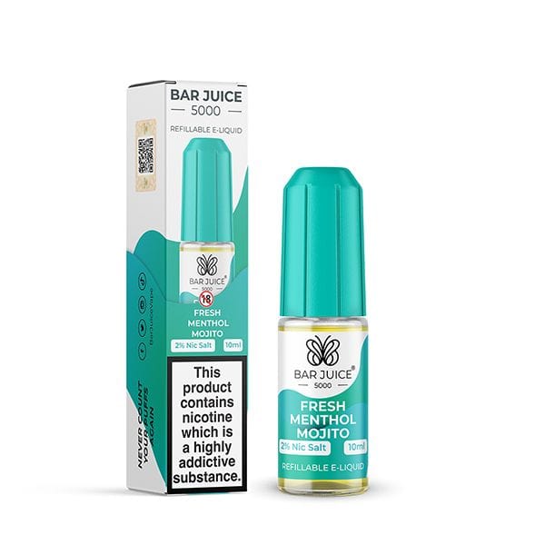 5mg / Fresh Menthol Mojito Bar Juice 5000 10ml Nic Salts