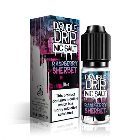 10mg / Raspberry Sherbert Double Drip 10ml Nic Salts