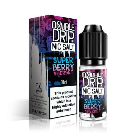 10mg / Super Berry Sherbert Double Drip 10ml Nic Salts