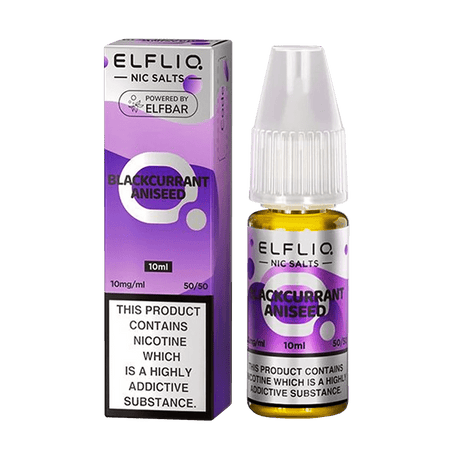 10mg / Blackcurrant Aniseed Elfliq By Elfbar 10ml Nic Salts