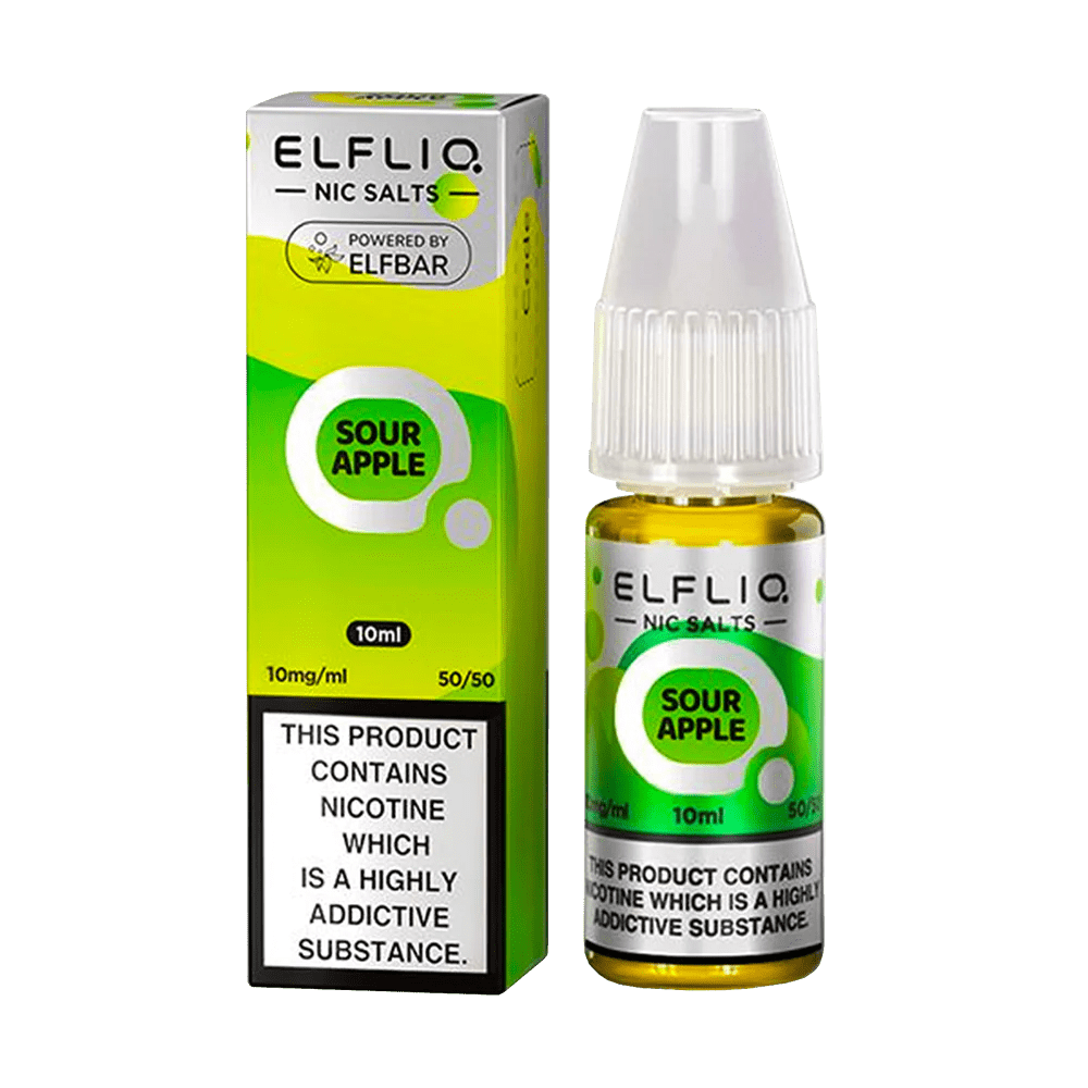 10mg / Sour Apple Elfliq By Elfbar 10ml Nic Salts