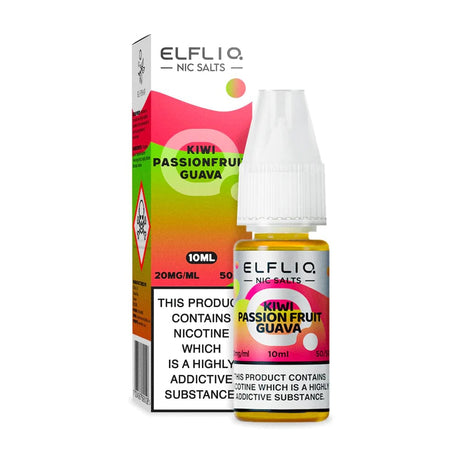 10mg / Kiwi Passionfruit Guava Elfliq By Elfbar 10ml Nic Salts