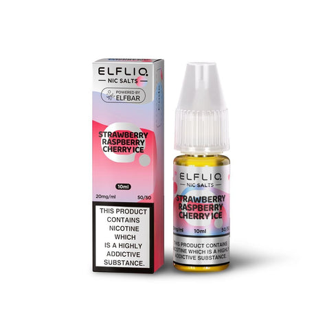 5mg / Strawberry Raspberry Cherry Ice Elfliq By Elfbar 10ml Nic Salts