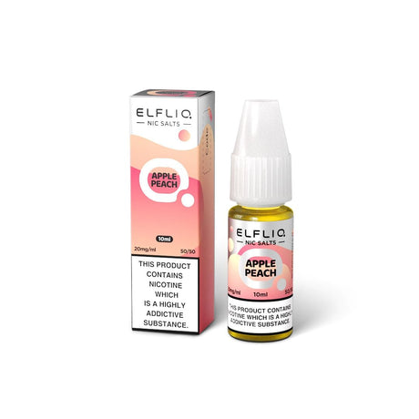 5mg / Apple Peach Elfliq By Elfbar 10ml Nic Salts