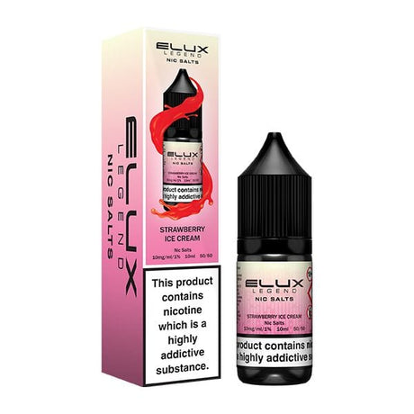 20mg / Strawberry Ice Cream Elux Legend 10ml Nic Salts