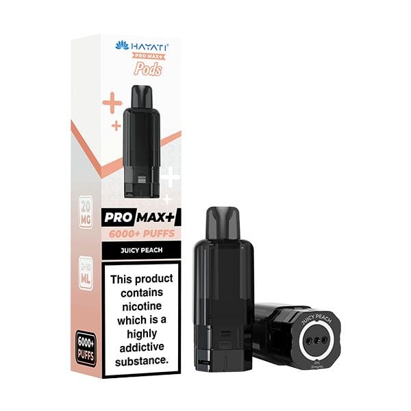 Juicy Peach Hayati Pro Max+ 6000 Puff Prefilled Pods