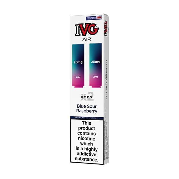 Blue Sour Raspberry IVG Air Replacement Pods (2 pcs)