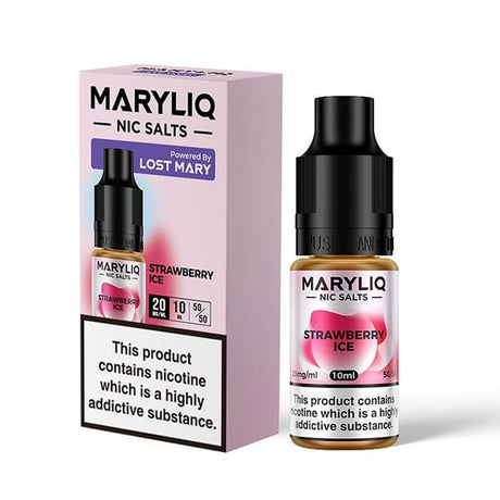 Strawberry Ice / 20mg Maryliq 10ml Nic Salts