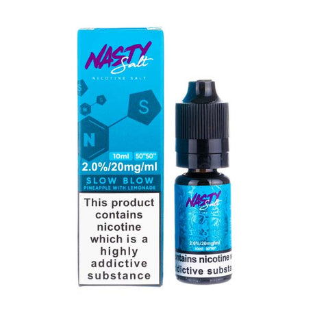 10mg / Slow Blow Nasty Juice 10ml Nic Salts