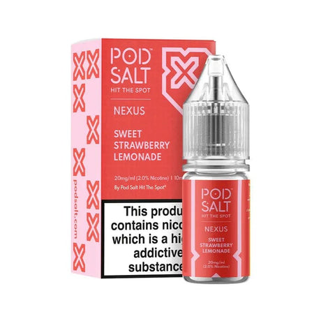 5mg / Sweet Strawberry Lemonade Pod Salt Nexus 10ml Nic Salts