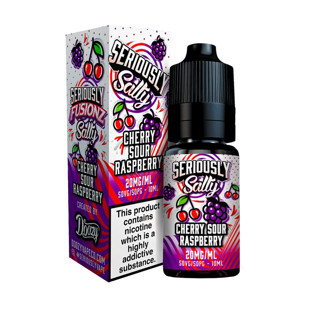 10mg / Cherry Sour Raspberry Seriously Salty 10ml Nic Salts