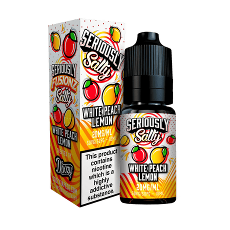 10mg / White Peach Lemon Seriously Salty 10ml Nic Salts