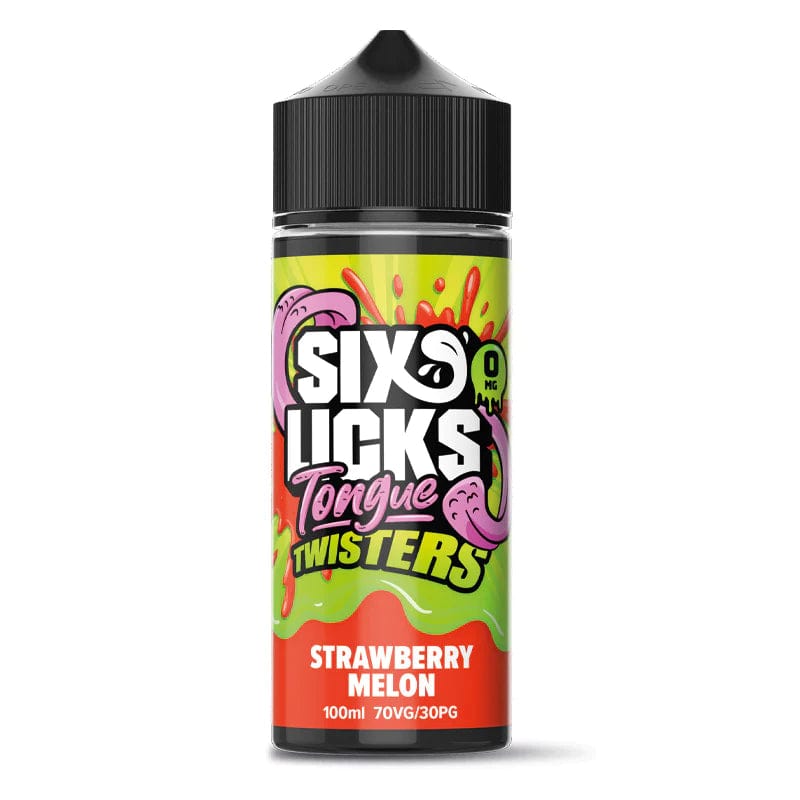 Strawberry Melon Six Licks Tongue Twisters 100ml Shortfills