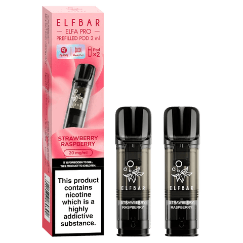 Strawberry Raspberry Elf Bar ELFA Pro Pre-filled Pods (2 pack)