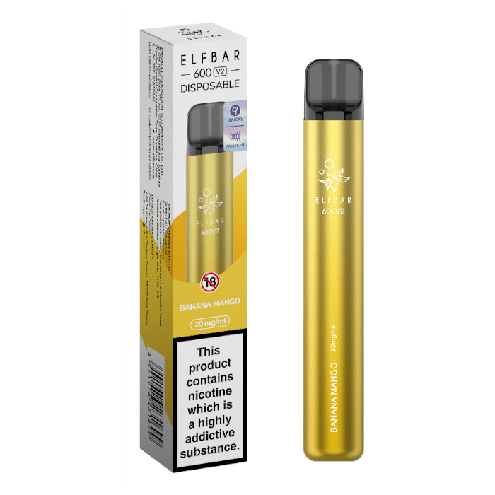 Banana Mango Elfbar V2 600 Puff Disposable Vape