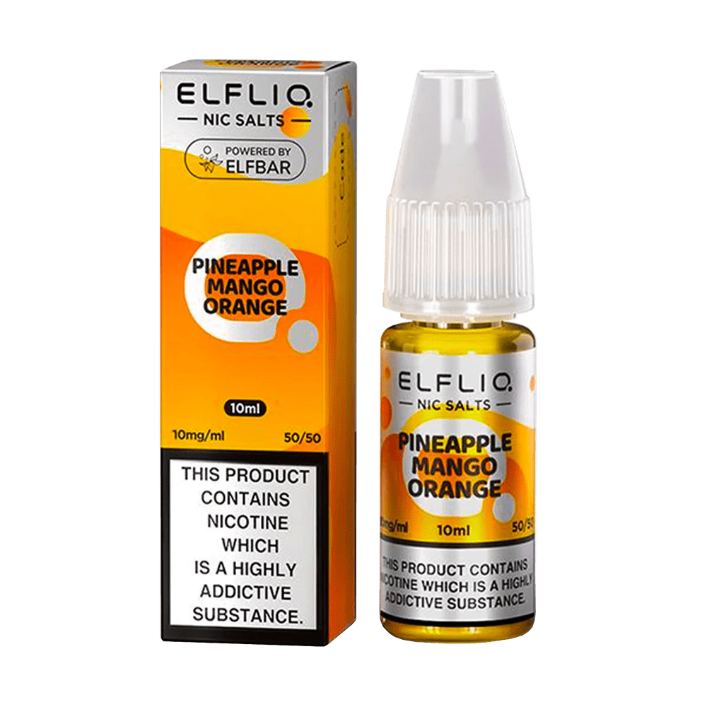 10mg / Pineapple Mango Orange Elfliq By Elfbar 10ml Nic Salts