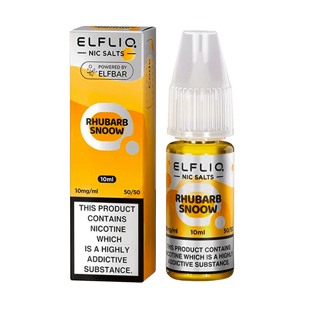 10mg / Rhubarb Snoow Elfliq By Elfbar 10ml Nic Salts