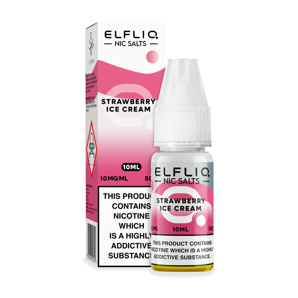 10mg / Strawberry Ice Cream Elfliq By Elfbar 10ml Nic Salts