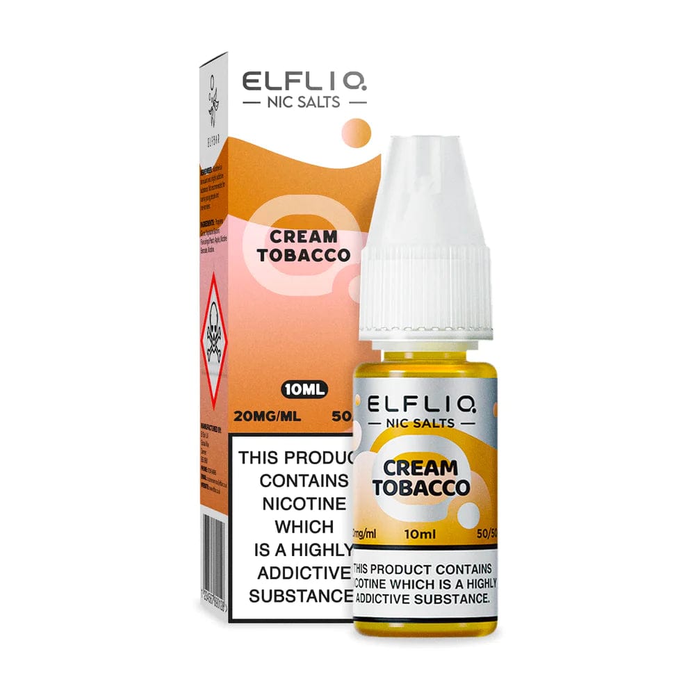 10mg / Cream Tobacco Elfliq By Elfbar 10ml Nic Salts