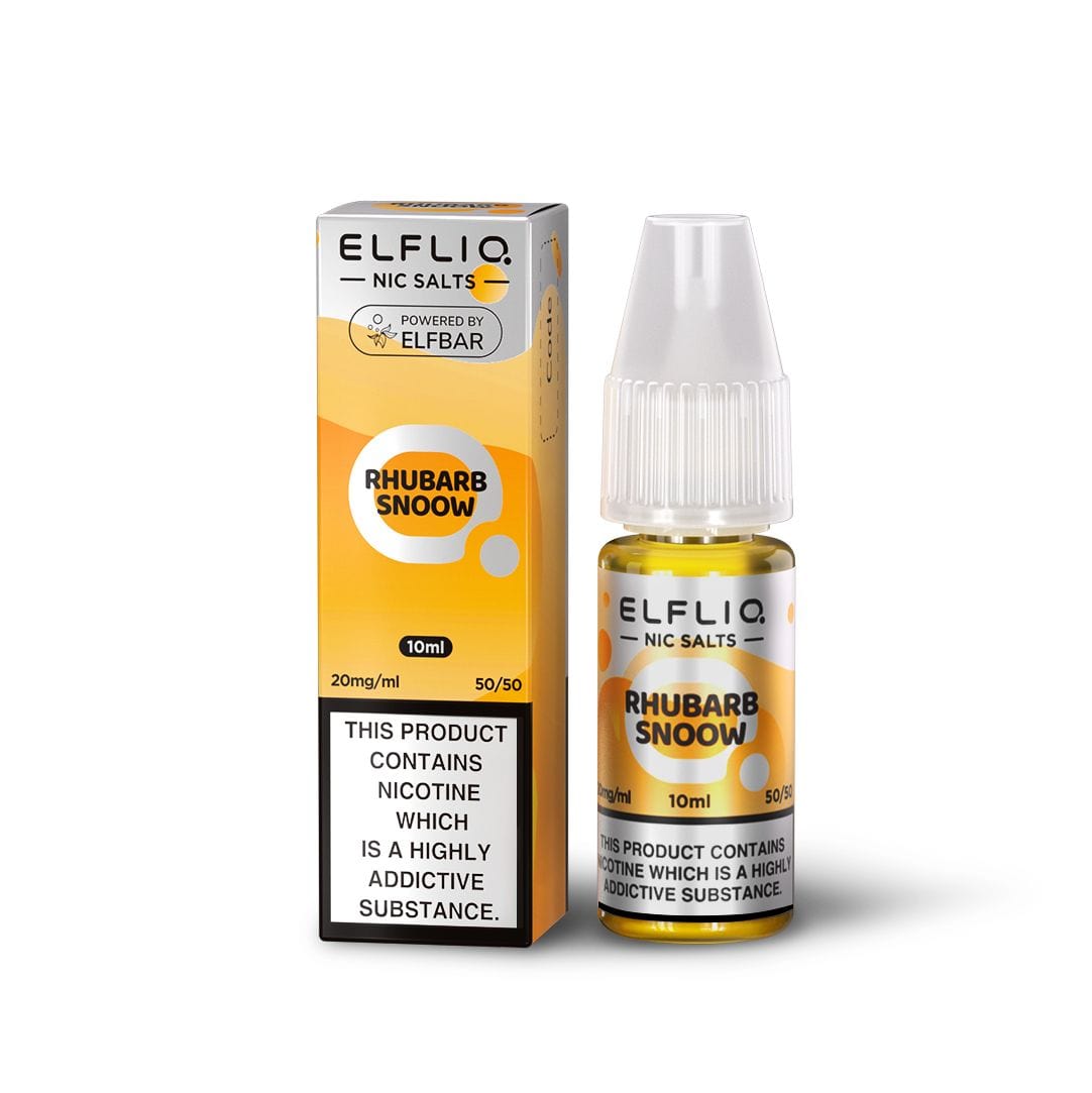 5mg / Rhubarb Snoow Elfliq By Elfbar 10ml Nic Salts