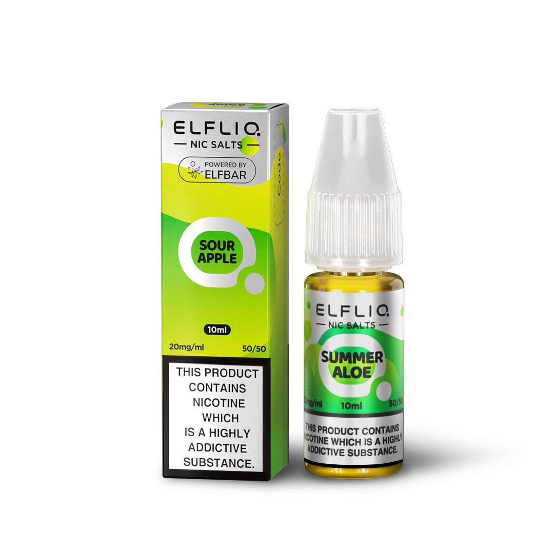 5mg / Sour Apple Elfliq By Elfbar 10ml Nic Salts