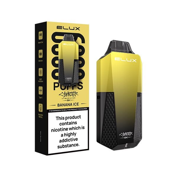 Banana Ice Elux Cyberover 6k Disposable Vape