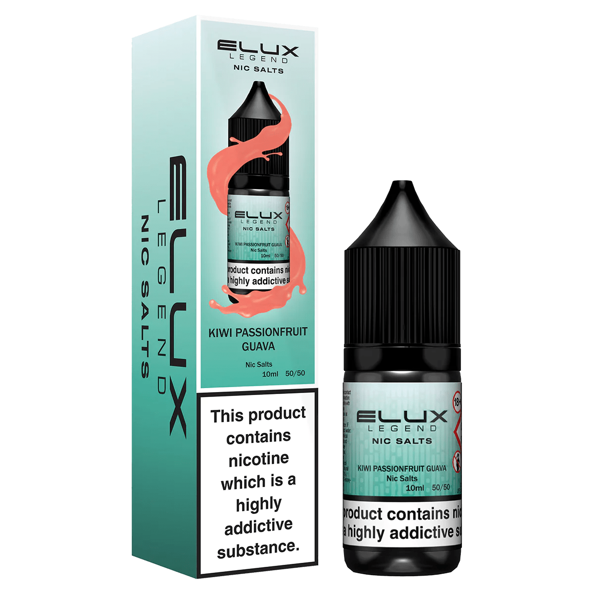 10mg / Kiwi Passionfruit Guava Elux Legend 10ml Nic Salts