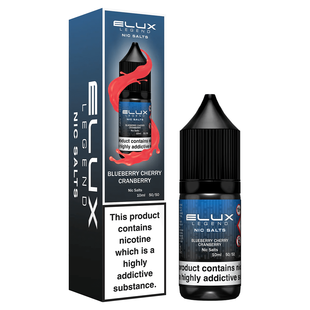 10mg / Blueberry Cherry Cranberry Elux Legend 10ml Nic Salts