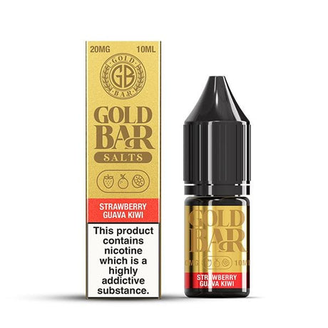 Strawberry Guava Kiwi / 10mg Gold Bar 10ml Nic Salts