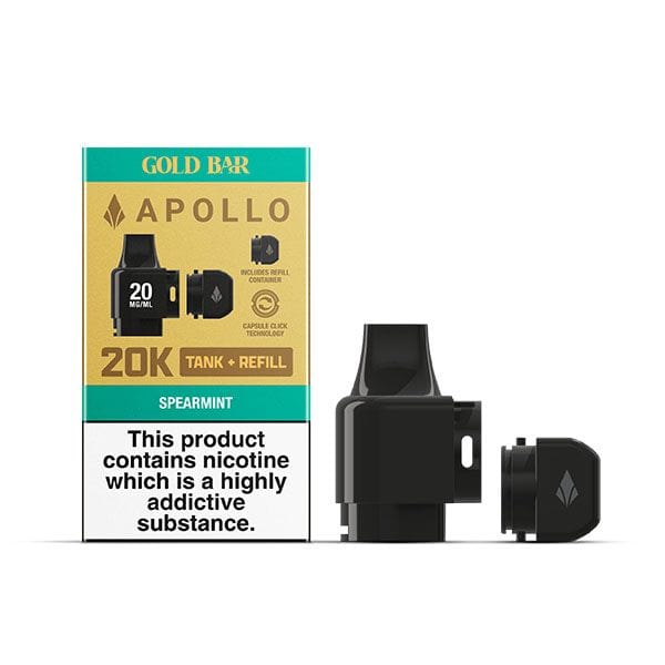 Spearmint Gold Bar Apollo 20k Tanks & Refill