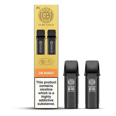 24k Mango Gold Bar Reload Pre-Filled Pods (2 Pack)