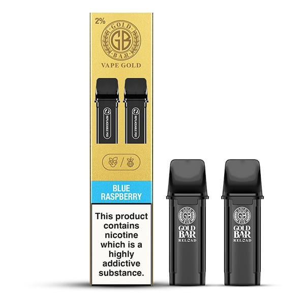 Blue Raspberry Gold Bar Reload Pre-Filled Pods (2 Pack)