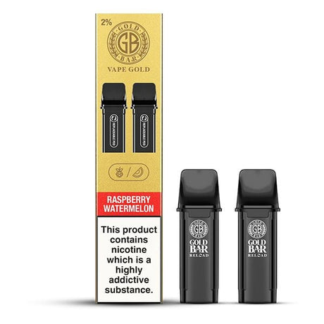 Raspberry Watermelon Gold Bar Reload Pre-Filled Pods (2 Pack)