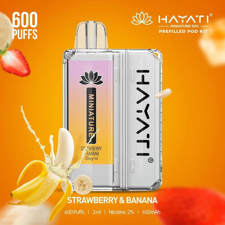 Strawberry & Banana Hayati Miniature 600 Pod Kit