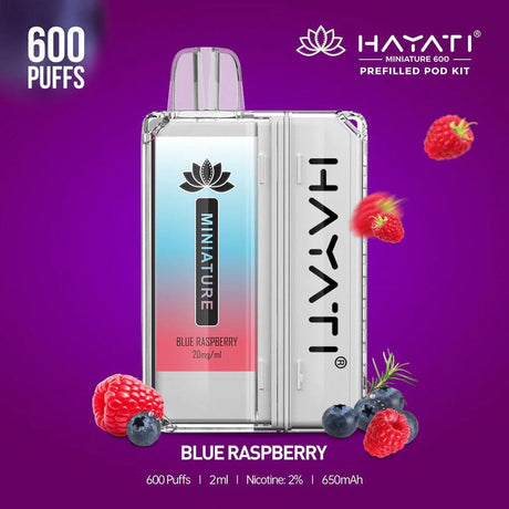Blue Raspberry Hayati Miniature 600 Pod Kit