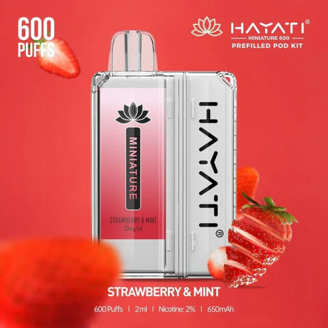 Strawberry & Mint Hayati Miniature 600 Pod Kit