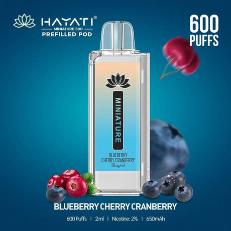 Blueberry Cherry Cranberry Hayati Miniature 600 Pre-filled Pod