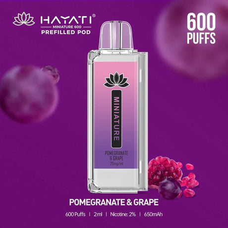 Pomegranate & Grape Hayati Miniature 600 Pre-filled Pod