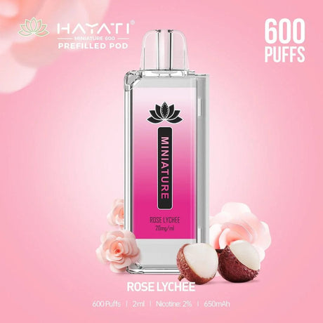 Rose Lychee Hayati Miniature 600 Pre-filled Pod