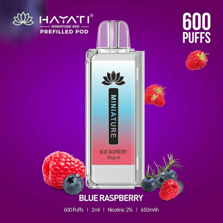 Blue Raspberry Hayati Miniature 600 Pre-filled Pod