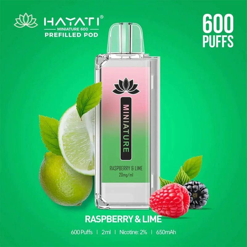 Raspberry & Lime Hayati Miniature 600 Pre-filled Pod