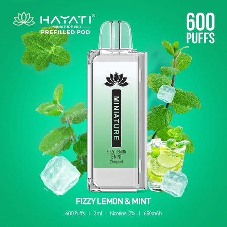 Fizzy Lemon & Mint Hayati Miniature 600 Pre-filled Pod