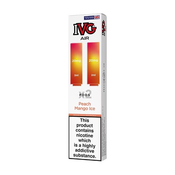 Peach Mango Ice IVG Air Replacement Pods (2 pack)