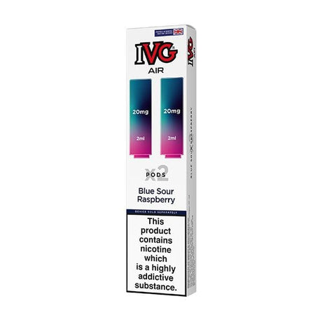 Blue Sour Raspberry IVG Air Replacement Pods (2 pcs)