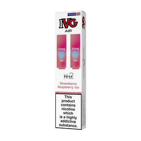 Strawberry Raspberry Ice IVG Air Replacement Pods (2 pcs)