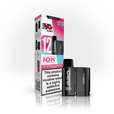 Strawberry Raspberry Cherry IVG PRO 12 Prefilled Pod