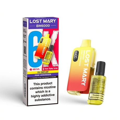 Pink Lemonade Lost Mary BM6000 Disposable Vape