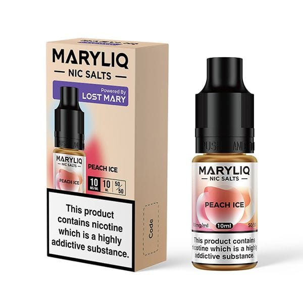 Peach Ice / 10mg Maryliq 10ml Nic Salts