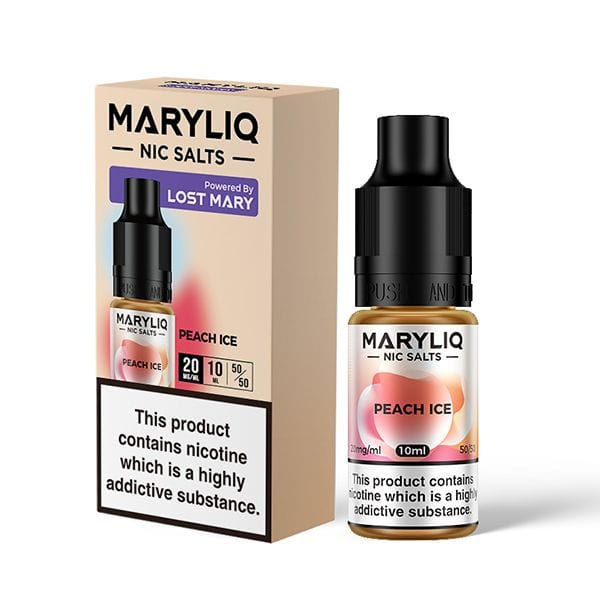 Peach Ice / 20mg Maryliq 10ml Nic Salts