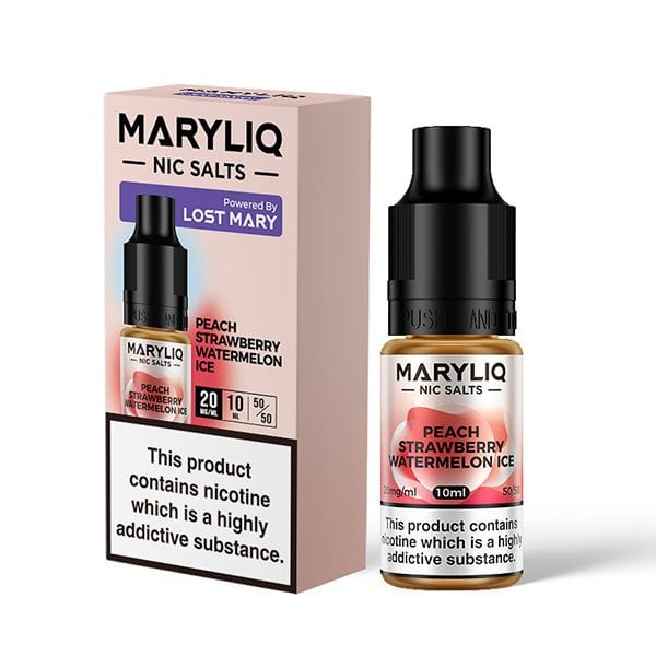 Peach Strawberry Watermelon / 20mg Maryliq 10ml Nic Salts